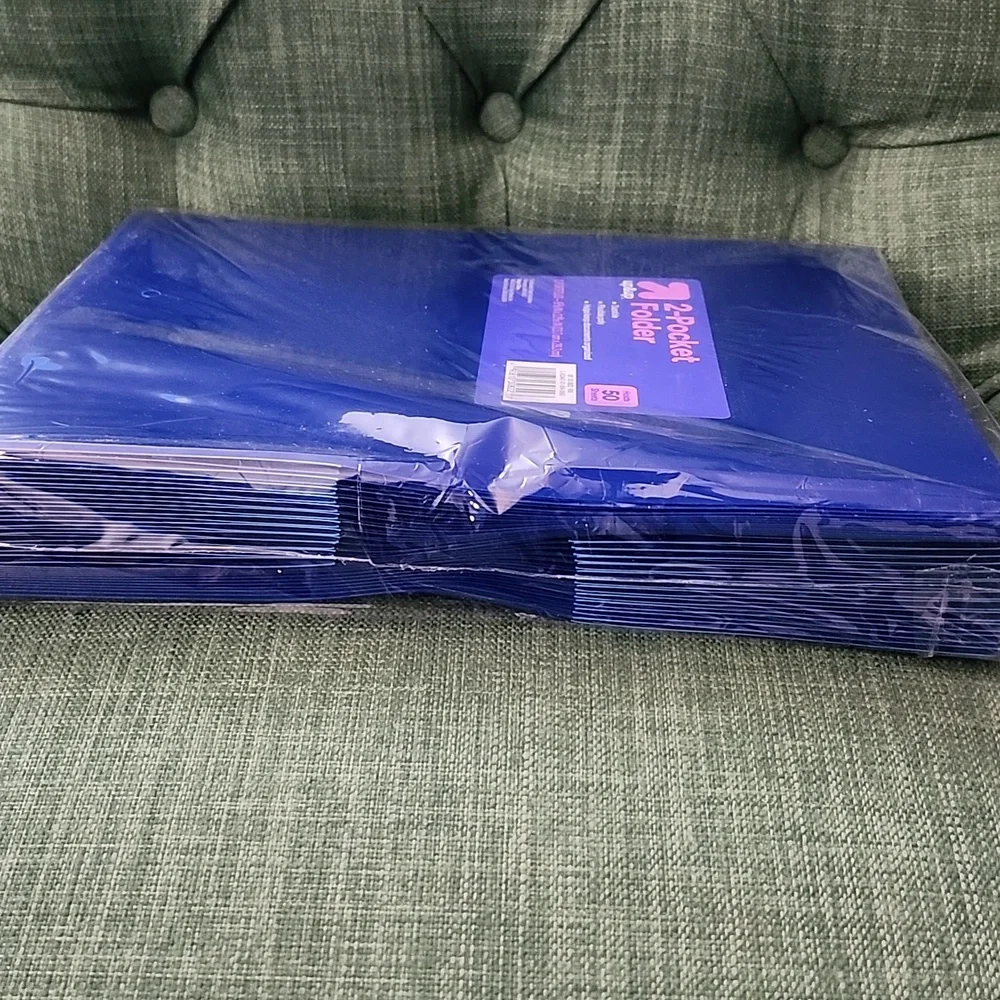 Pack of 24 Up & Up Blue 2-Pocket Folder